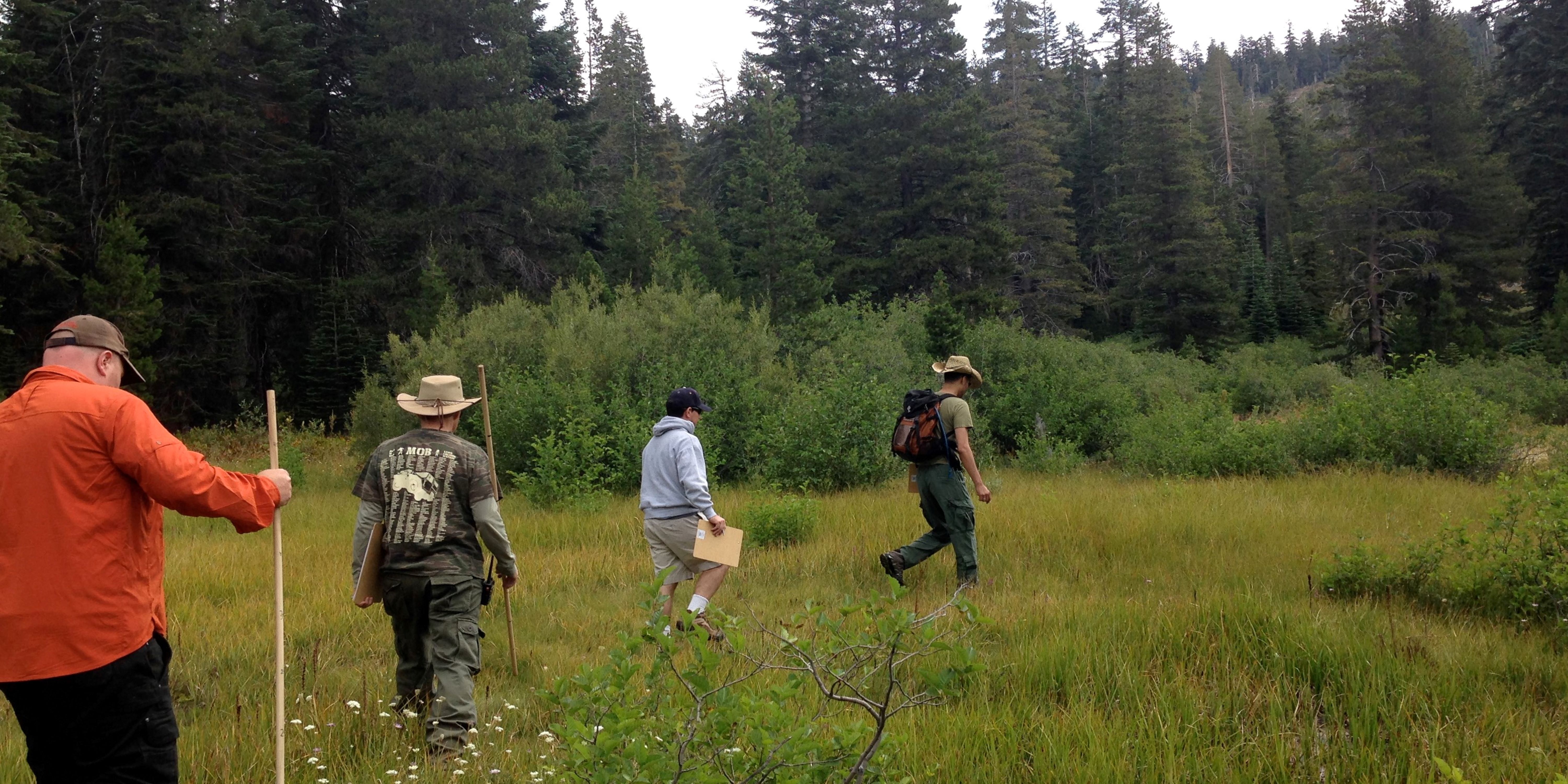 Sierra to Sea fieldwork (credit Jules Winters)