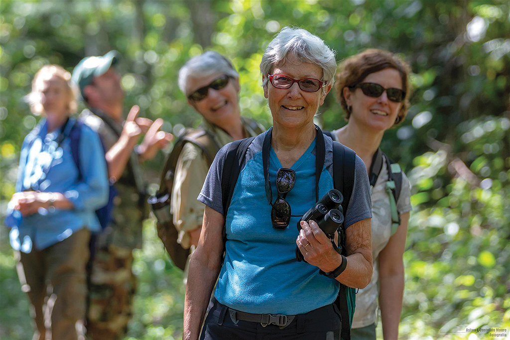 Happy participants after a day of observing and recording bird species in the Lomas de Banao Ecological Reserve (C) Aslam Ibrahim Castellon Maure